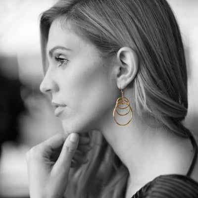 gold plated earrings