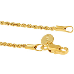 Gold plated 1mm Rope Bracelet