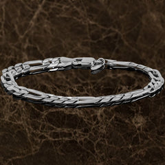 White-Gold-plated-7mm-Figaro-Bracelet_4