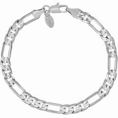 White-Gold-plated-7mm-Figaro-Bracelet_6
