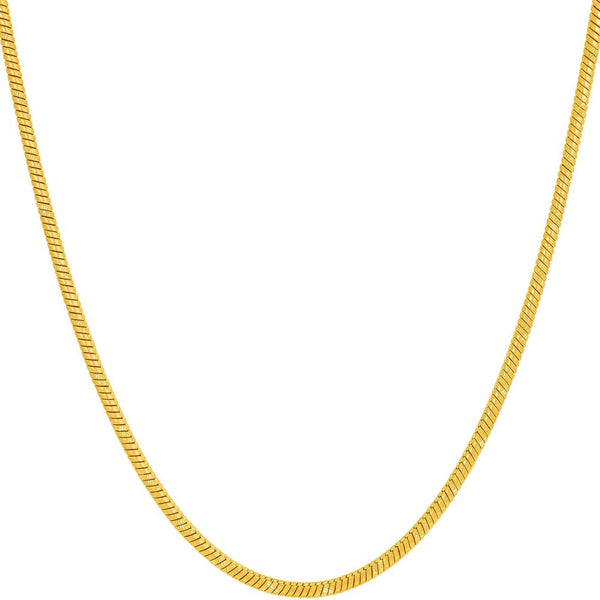 Gold Plated 1.9mm Snake Chain Necklace