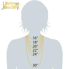 Gold Plated 3mm Crushed Mariner Chain Necklace