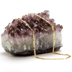 Gold Plated 4mm Figaro Chain Necklace