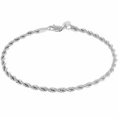 4mm Rope Chain Bracelet Gold plated