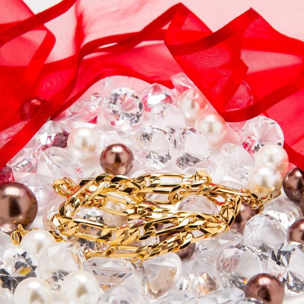 Gold Plated 7mm Figaro Chain