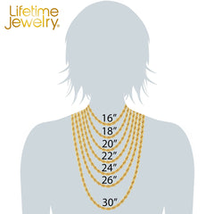 Radiant Diamond Cut Figaro Chain Necklaces 24k Real Gold Plated ( 6mm, 7mm, 9.5mm )