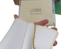 Polishing Cloth New and Improved Professional Cleaner for Gold or Rhodium Plated Jewelry