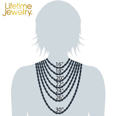 Gold Plated 8mm Rope Chain Necklace Black