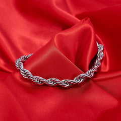 Gold Plated 9mm Rope Chain Necklace Stainless Steel