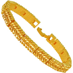 Gold Plated Diamond Cut Nugget Bracelet