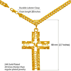 Gold Plated Extra Large Crosses