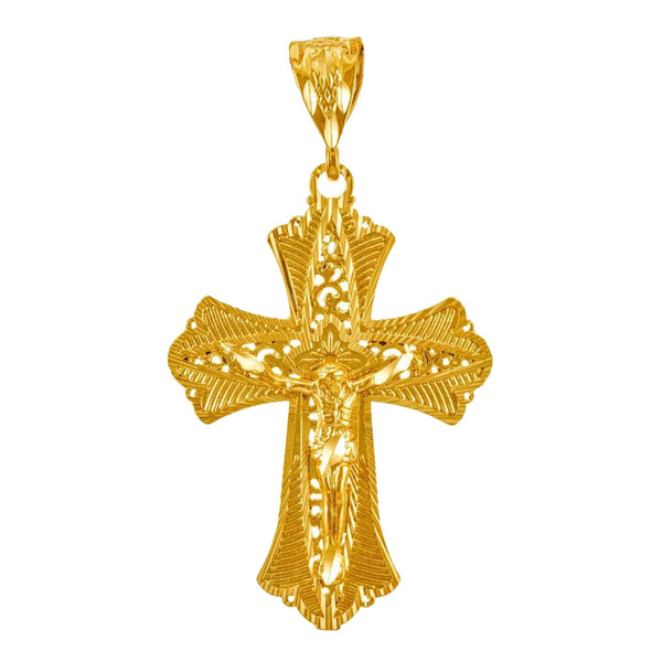 Gold Plated Extra Large Filigree Crucifix