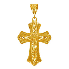 Gold Plated Extra Large Filigree Crucifix