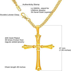 Gold Plated Extra Large Crosses