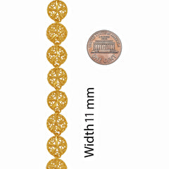 Gold Plated Filigree Sand Dollar Bracelet