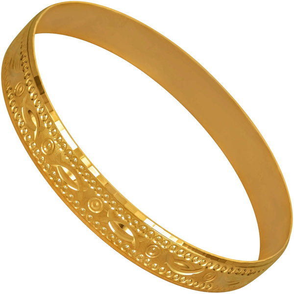 Gold Plated 10mm Bangle Bracelet