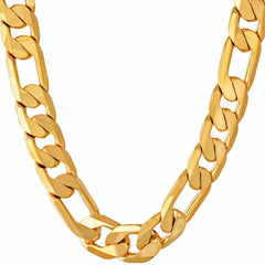 Gold plated 11mm Figaro Chain