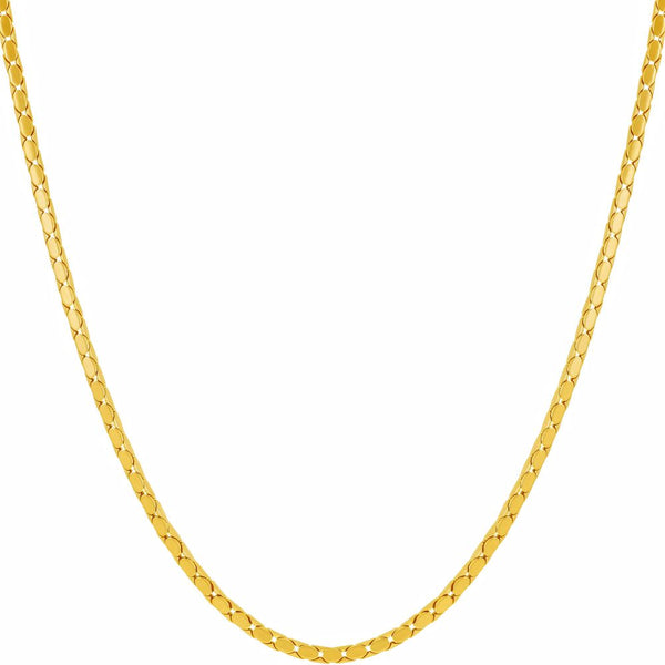 Gold plated 1.7mm Snake Chain Necklace