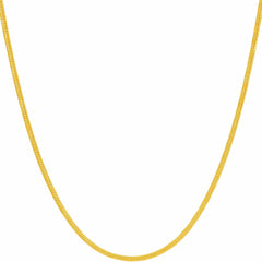 Gold plated 1.5mm Snake Chain Necklace