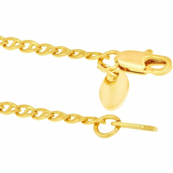 Gold Plated 2.6mm Mariner Anklet