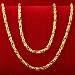 Gold Plated 2mm Twister Weave Chain