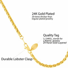 Gold Plated 3.5mm Ponytail Anklet