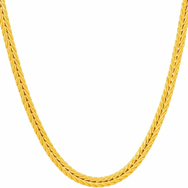 Gold Plated 3.5mm Franco Chain Necklace