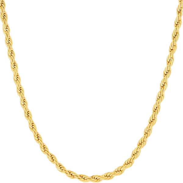 Gold Plated Necklace 3mm Rope Chain>
</div>
<div class=