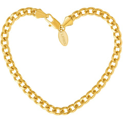 Gold Plated 5mm Gold Cuban Link Bracelet
