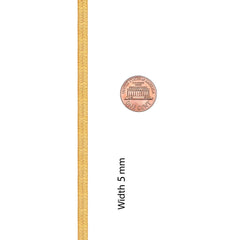 Gold Plated 5mm Herringbone Chain Necklace