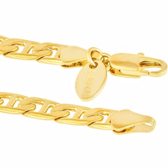 Gold Plated 5mm Mariner Link Anklet