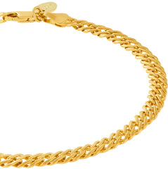 Gold Plated 5mm Venetian Chain Anklet