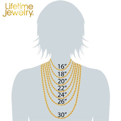 Gold Plated 6mm Rope Chain by inches