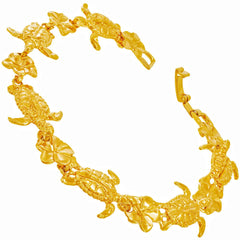 Gold Plated Lucky Turtle Bracelet