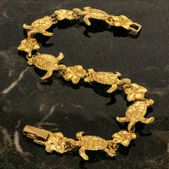 Gold Plated Lucky Turtle Bracelet