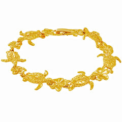 Gold Plated Lucky Turtle Bracelet