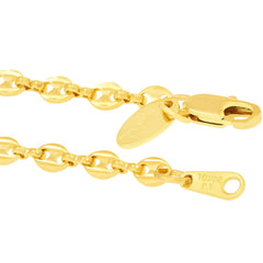 Gold Plated O-Link Chain Anklet
