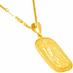 Gold Plated Our Lady of Guadalupe Pendant with Necklace