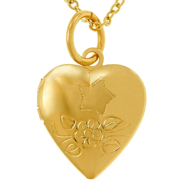 Gold Plated Tiny Heart Locket 