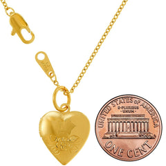 Gold Plated Tiny Heart Locket