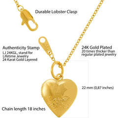 Gold Plated Tiny Heart Locket