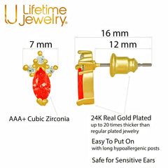 Gold-plated-birthstone-marquise-earrings-