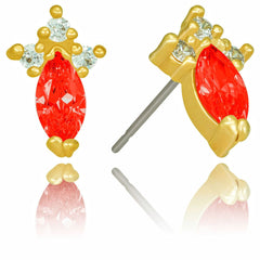 Gold-plated-birthstone-marquise-earrings-