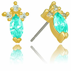Gold-plated-birthstone-marquise-earrings