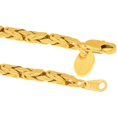 Gold Plated Byzantine Chain Anklet
