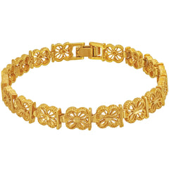 Gold Plated Good Luck Filigree Bracelet