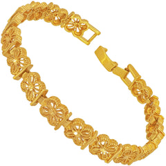 Gold Plated Good Luck Filigree Bracelet