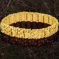 Gold Plated 16mm Medium Nugget Bracelet