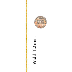 Gold Plated Twisted Box Chain Anklet