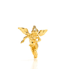 Gold plated Cherub Angel, Pendant Necklace